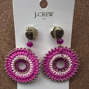 J. Crew Beaded Circle Earings